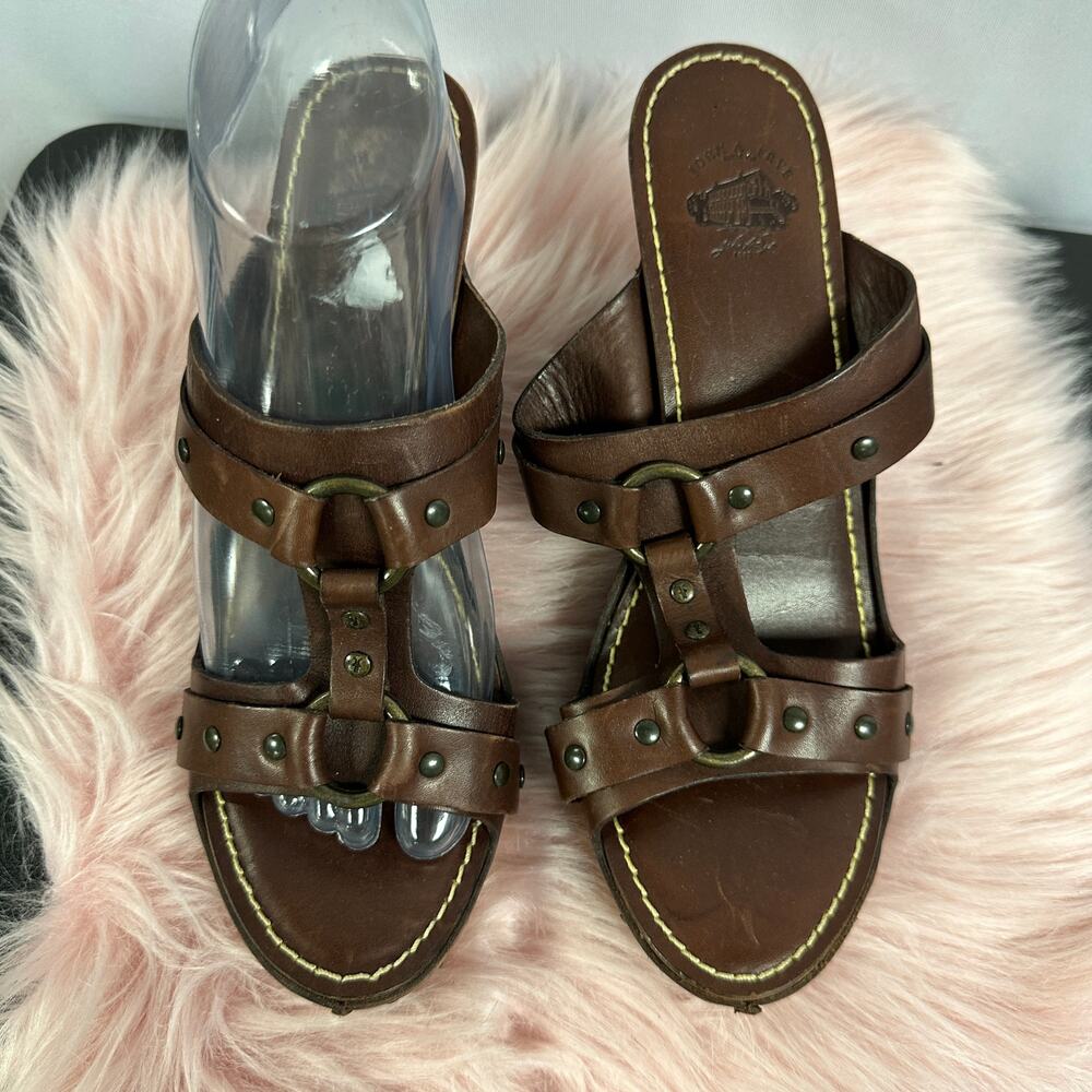 Frye Brown Leather Sandals